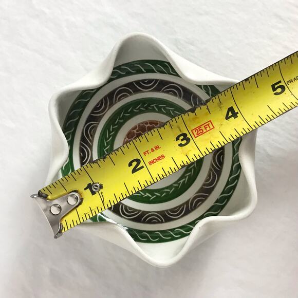 VTG Dragon Pottery Rhayader Wales UK Ceramic Ashtray Or Trinket Bowl Crazing - Picture 8 of 10